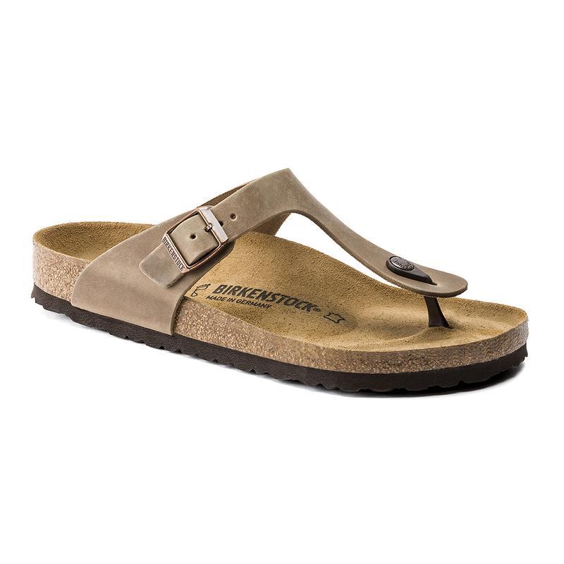 Birkenstock Oiled Læder Gizeh Dame Brune | DK 43CTV